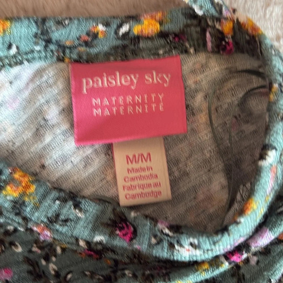 MM98 Paisley sky maternity floral dress - Picture 7 of 7